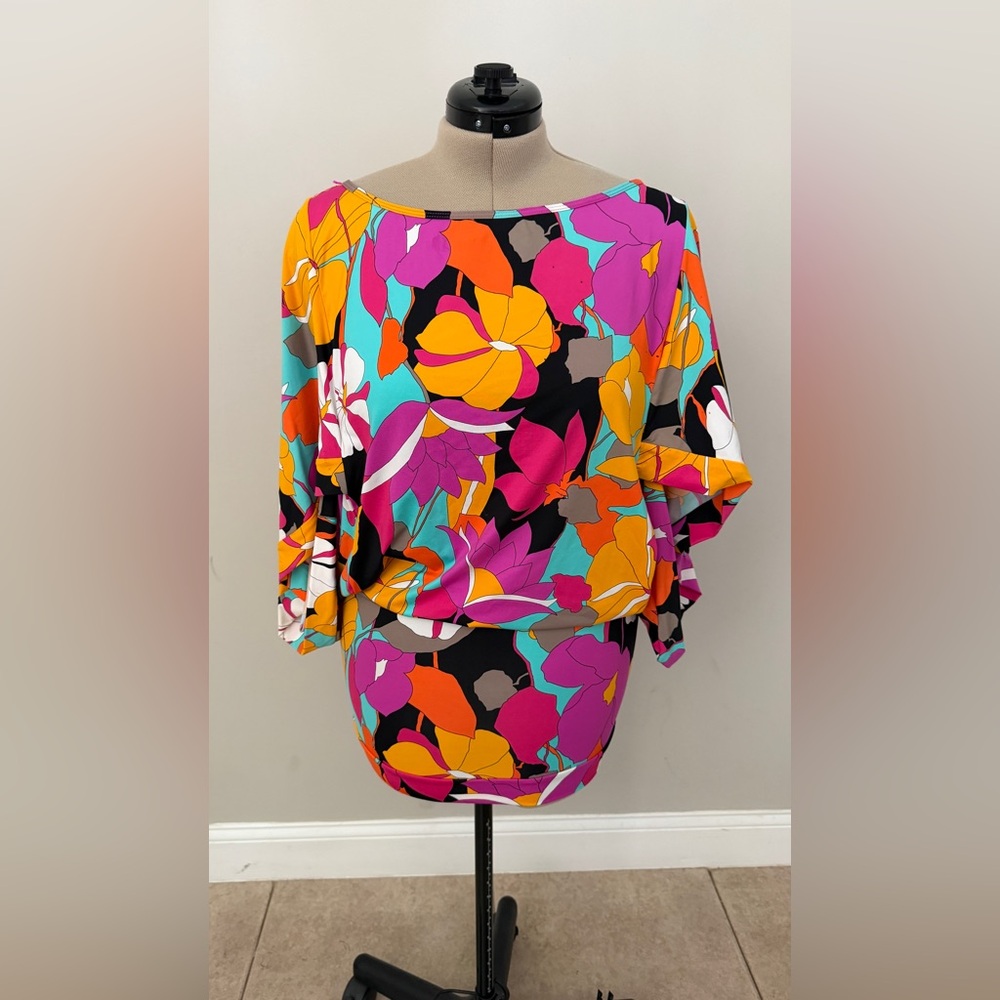 Trina Turk Gemini swim tunic cover-up featuring